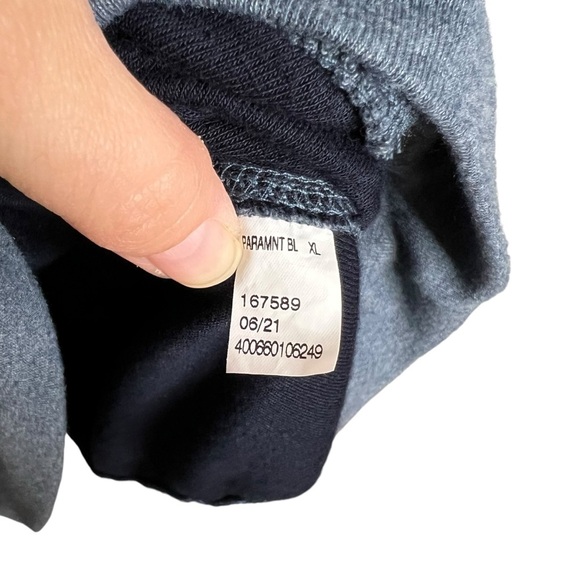 Sonoma Men’s Paramount Blue Double Knit Rayon Blend Crewneck Top - Picture 8 of 10